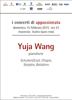 Locandina concerto Wang Yujia