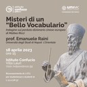 Misteri di un “Bello Vocabulario”