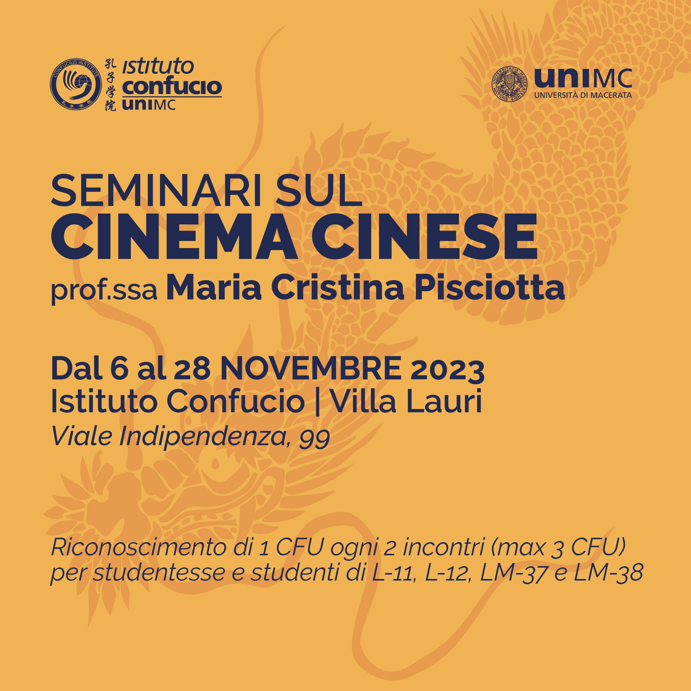 Seminari sul Cinema Cinese