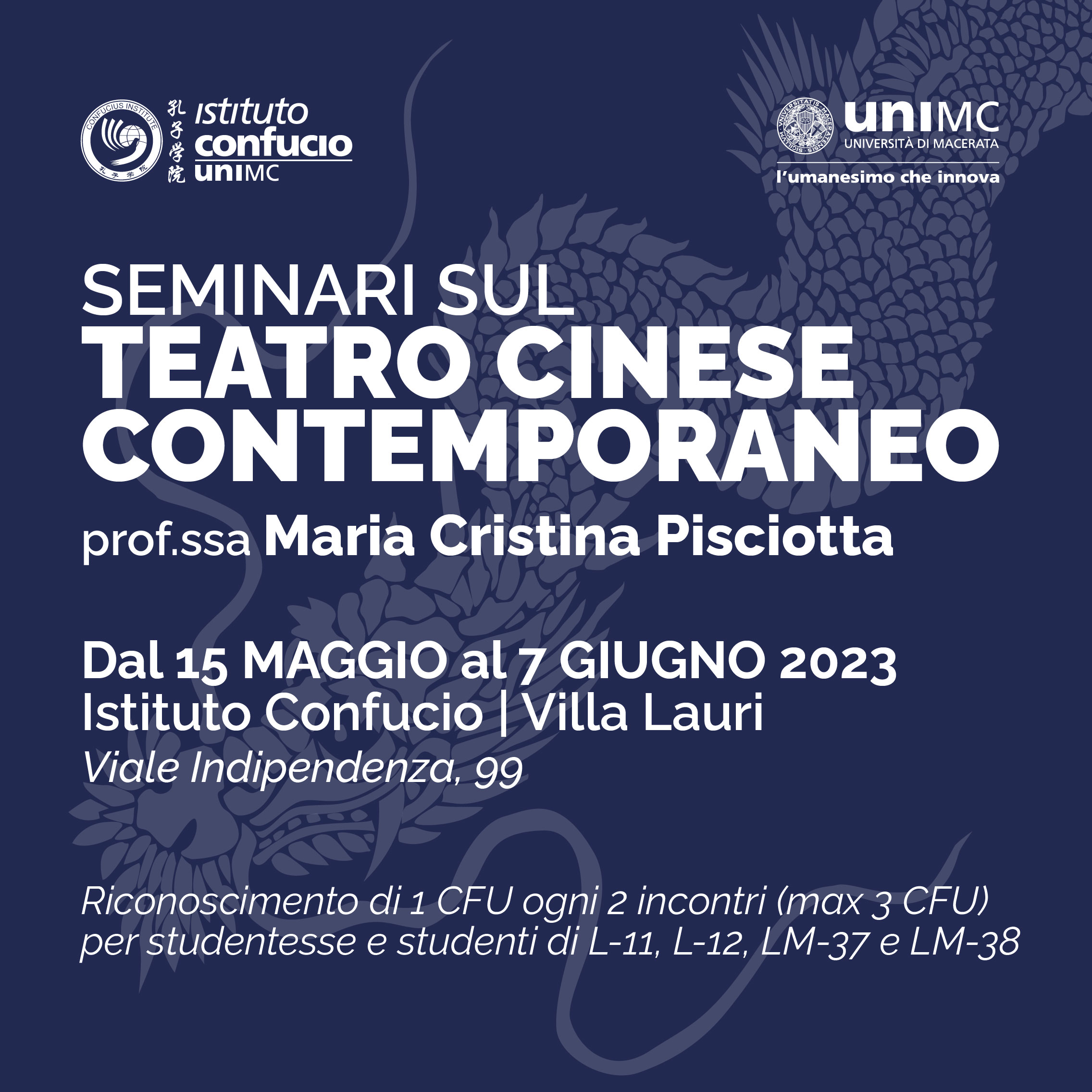 Seminari sul Teatro Cinese Contemporaneo